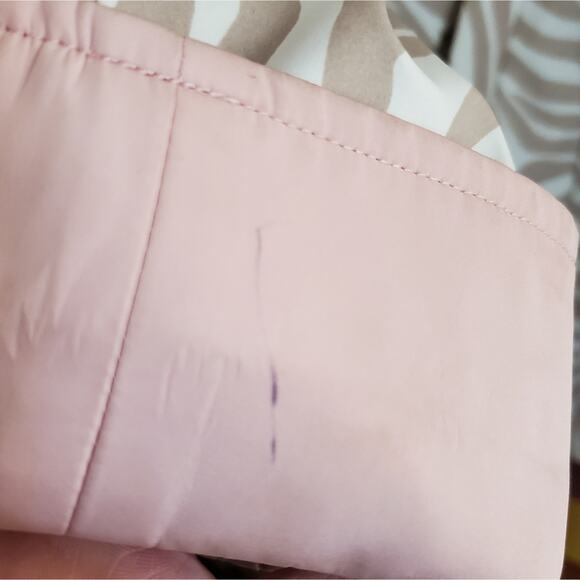 Dennis Basso Zebra Print Pink-Lined Raincoat, Sz M - Picture 5 of 10